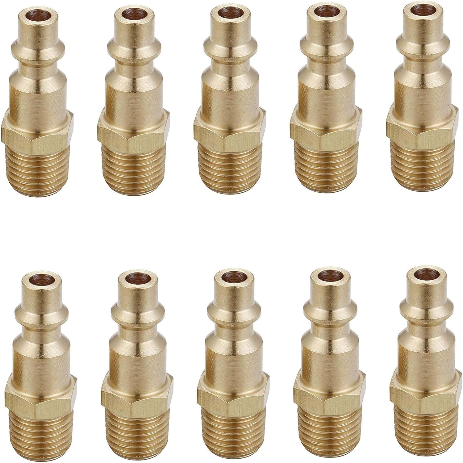 10 Pack 1/4 Inch Adapters/Connectors - General Purpose, Durable & Rustproof V1258-DP02-BOL-809