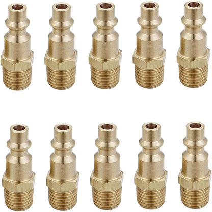 10 Pack 1/4 Inch Adapters/Connectors - General Purpose, Durable & Rustproof V1258-DP02-BOL-809