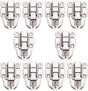 10 Pack Silver Hasp Locks 59mm with Screws Universal Chest Hardware Secure Locking Solution V1258-DP02-BOL-810