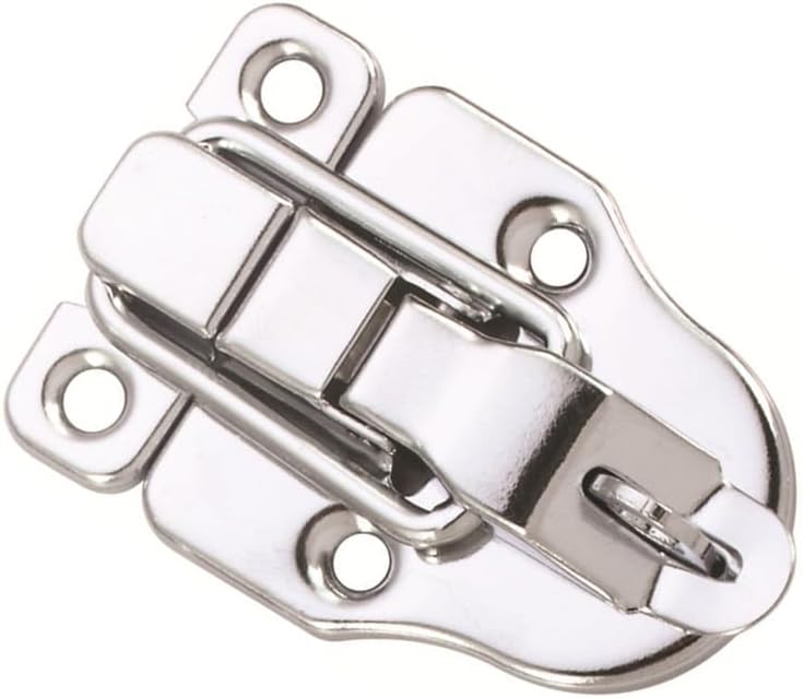 10 Pack Silver Hasp Locks 59mm with Screws Universal Chest Hardware Secure Locking Solution V1258-DP02-BOL-810
