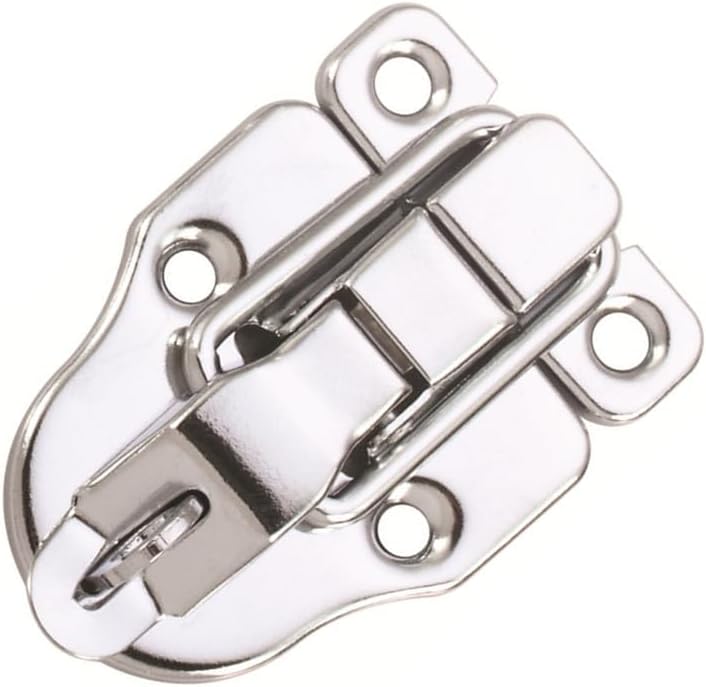 10 Pack Silver Hasp Locks 59mm with Screws Universal Chest Hardware Secure Locking Solution V1258-DP02-BOL-810