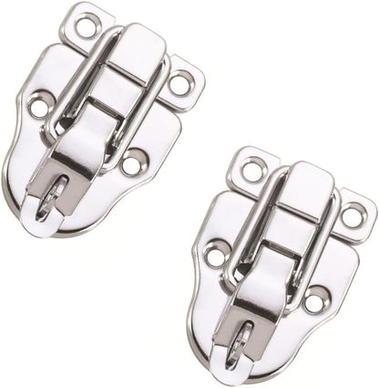 10 Pack Silver Hasp Locks 59mm with Screws Universal Chest Hardware Secure Locking Solution V1258-DP02-BOL-810