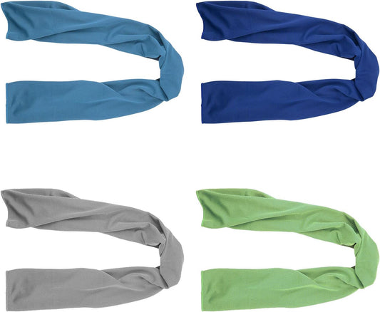 4 Pack Cooling Neck Sports Towels 100x30cm Microfiber Super Absorbent Sweat Wicking for Gym Fitness Workout V1258-DP02-BOL-812