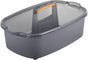 Multi-functional Storage Box with Handle 39x25x19cm Grey - Bathroom Kitchen Office Organiser Basket for V1258-DP02-BOL-817