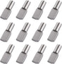 60 Silver 5mm Metal Spatula-Shaped Cabinet Support Pins for Kitchen and Wardrobe Shelves V1258-DP02-BOL-823