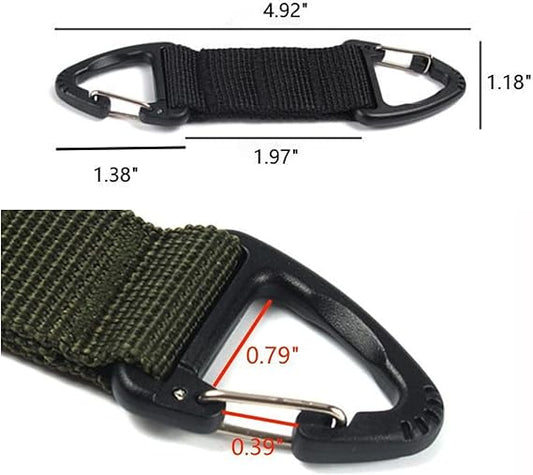 6-Piece Triangular Carabiner Hooks Set 3 Colors Multi-functional for Keys Outdoor Use and Organizing V1258-DP02-BOL-9