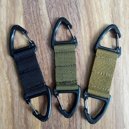 6-Piece Triangular Carabiner Hooks Set 3 Colors Multi-functional for Keys Outdoor Use and Organizing V1258-DP02-BOL-9