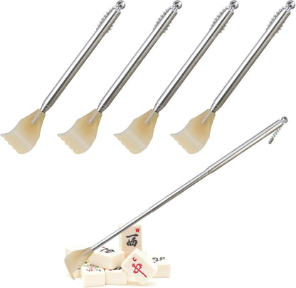 4 Piece Metal Extendable Mahjong Handles for Mahjong Sets and Accessories Enhance Game Feel and Smoothness V1258-DP02-BOL-90