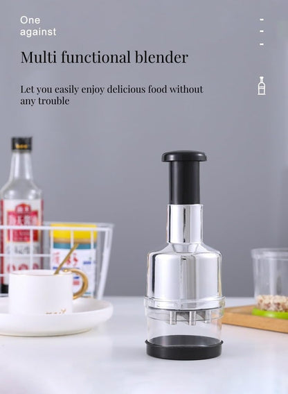 Handheld Garlic Press - Lightweight & Compact Manual Food Processor for Garlic Onion Vanilla Vegetables - V1258-DP02-BOL-92