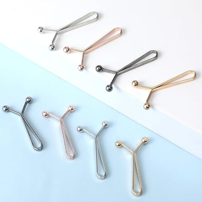 8-Pack Waistband Clips with Hook - Adjustable Waist Tightener for Pants - No Belt Needed V1258-DP02-BOL-95