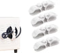4 Pack Self-Adhesive Cable Clips - Silicone Cable Organizer for Desk & Car - Cable Holders V1258-DP02-BOL-96