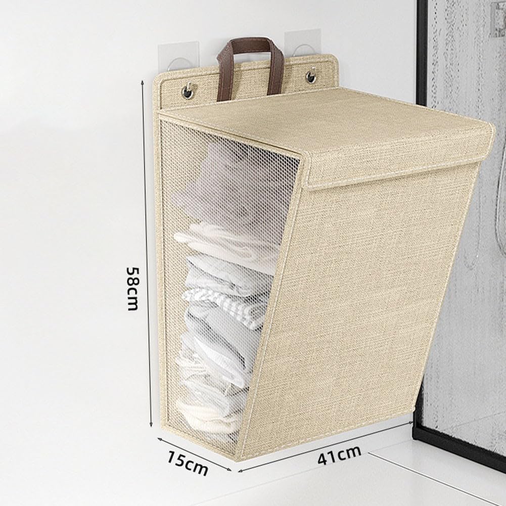 Foldable Laundry Basket with Sturdy Handles - Waterproof Clothes Washing Container - Space Saving Design V1258-DP02-BOL-98