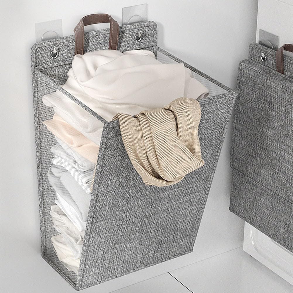 Foldable Laundry Basket with Sturdy Handles - Waterproof Clothes Washing Container - Space Saving Design V1258-DP02-BOL-98