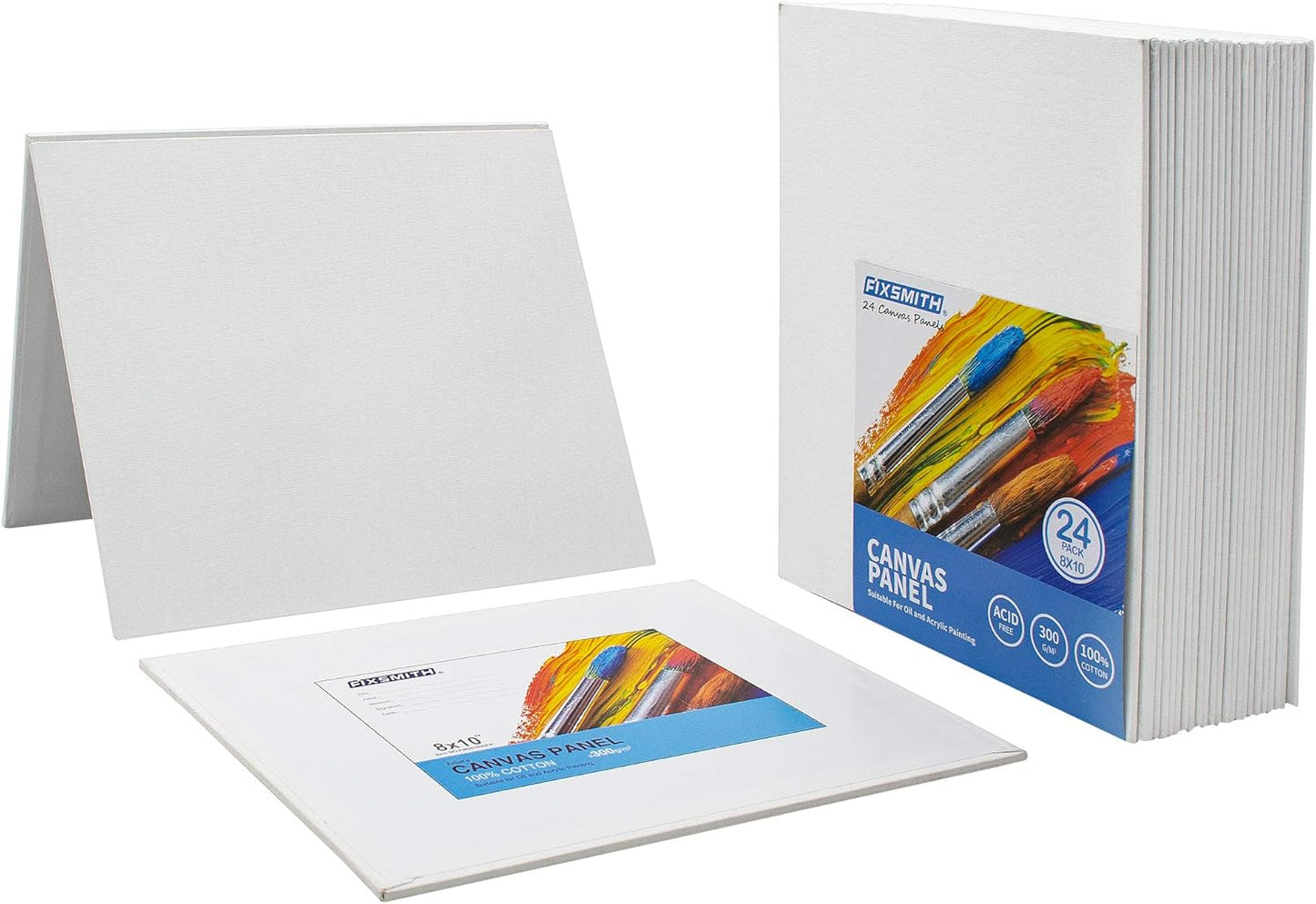 Painting Canvas Panel Boards - 5x7 Inch Art Canvas,24 Pack with Painting Canvas Panels- 24 Pack Canvas V1258-DP02-C-1017