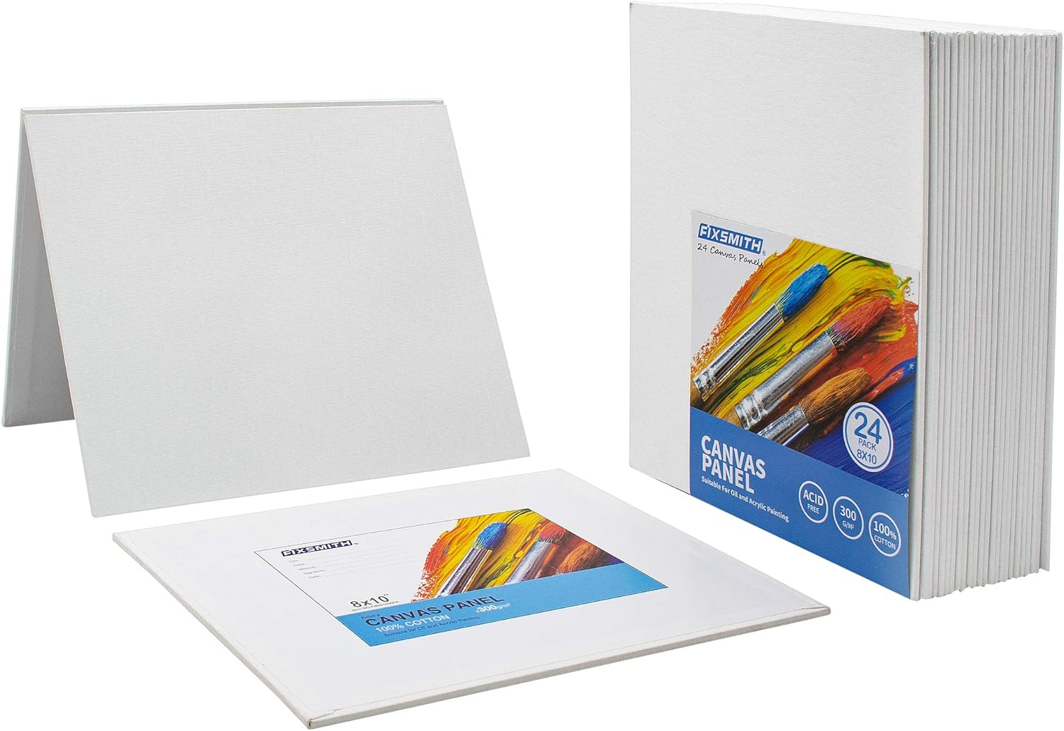 Painting Canvas Panel Boards - 5x7 Inch Art Canvas,24 Pack with Painting Canvas Panels- 24 Pack Canvas V1258-DP02-C-1017