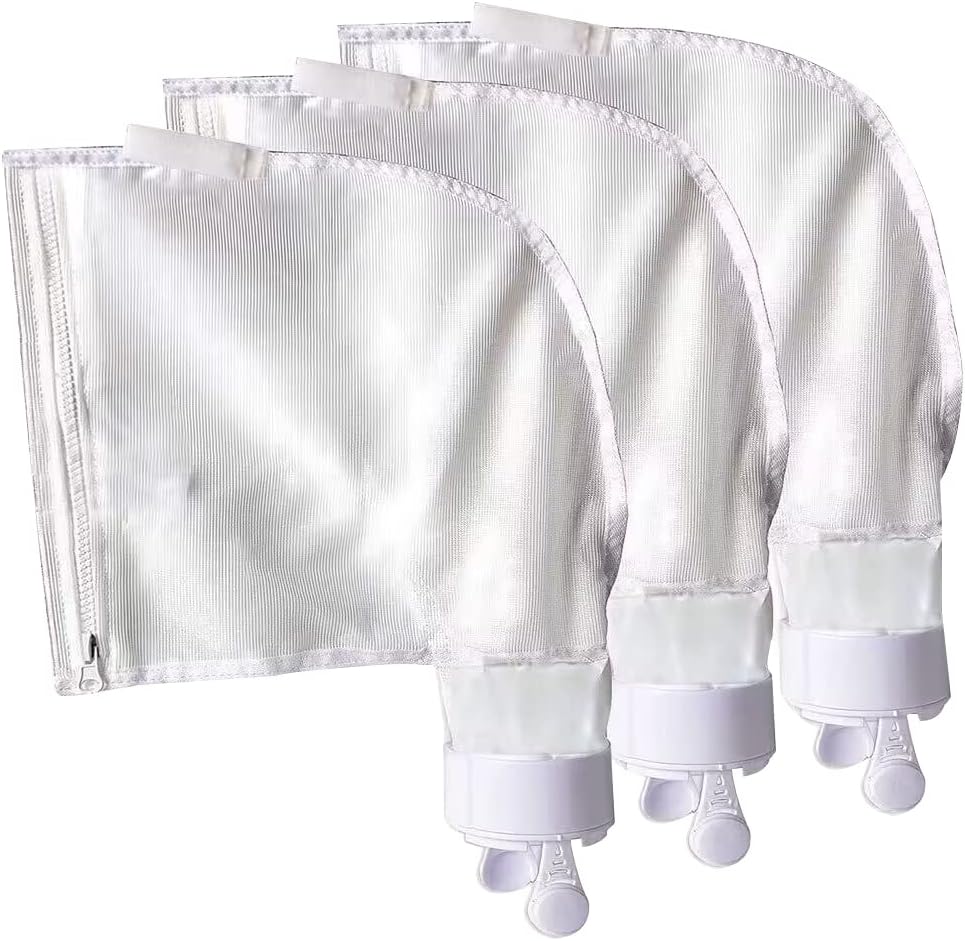 Pool Spa Part Zippered Bag Replacement for Polaris 280, 480 Pool Cleaner All Purpose Filter Bag K13 Pack of 3 V1258-DP02-C-1019