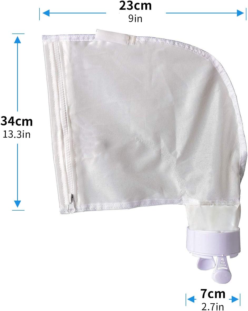 Pool Spa Part Zippered Bag Replacement for Polaris 280, 480 Pool Cleaner All Purpose Filter Bag K13 Pack of 3 V1258-DP02-C-1019