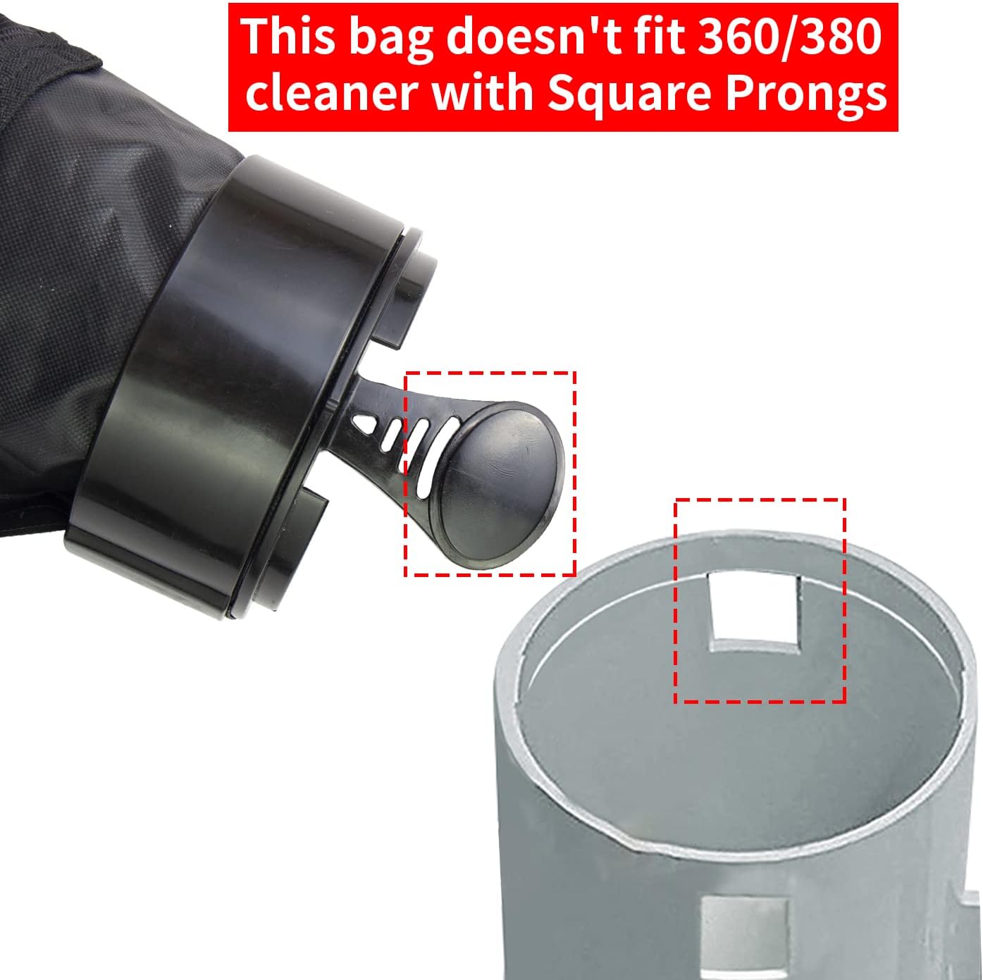 Black Nylon Mesh Pool Cleaner Bags,All Purpose Filter Bag K13 K16 with Zipper Replacement for Polaris 280 and V1258-DP02-C-1020