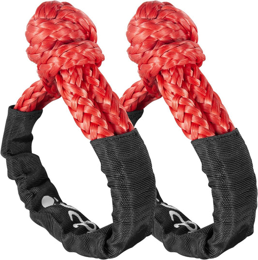 Soft Shackle,Synthetic Shackle Rope Recovery Kit with Extra Protective Sleeves(56,000 lbs Breaking Strength) V1258-DP02-C-1021