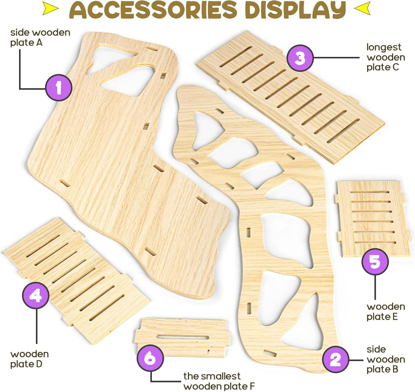 Hamster Hideout Climbing Ladder and Tunnel for Burying in Bedding or Connecting with Accessories V1258-DP02-C-1034