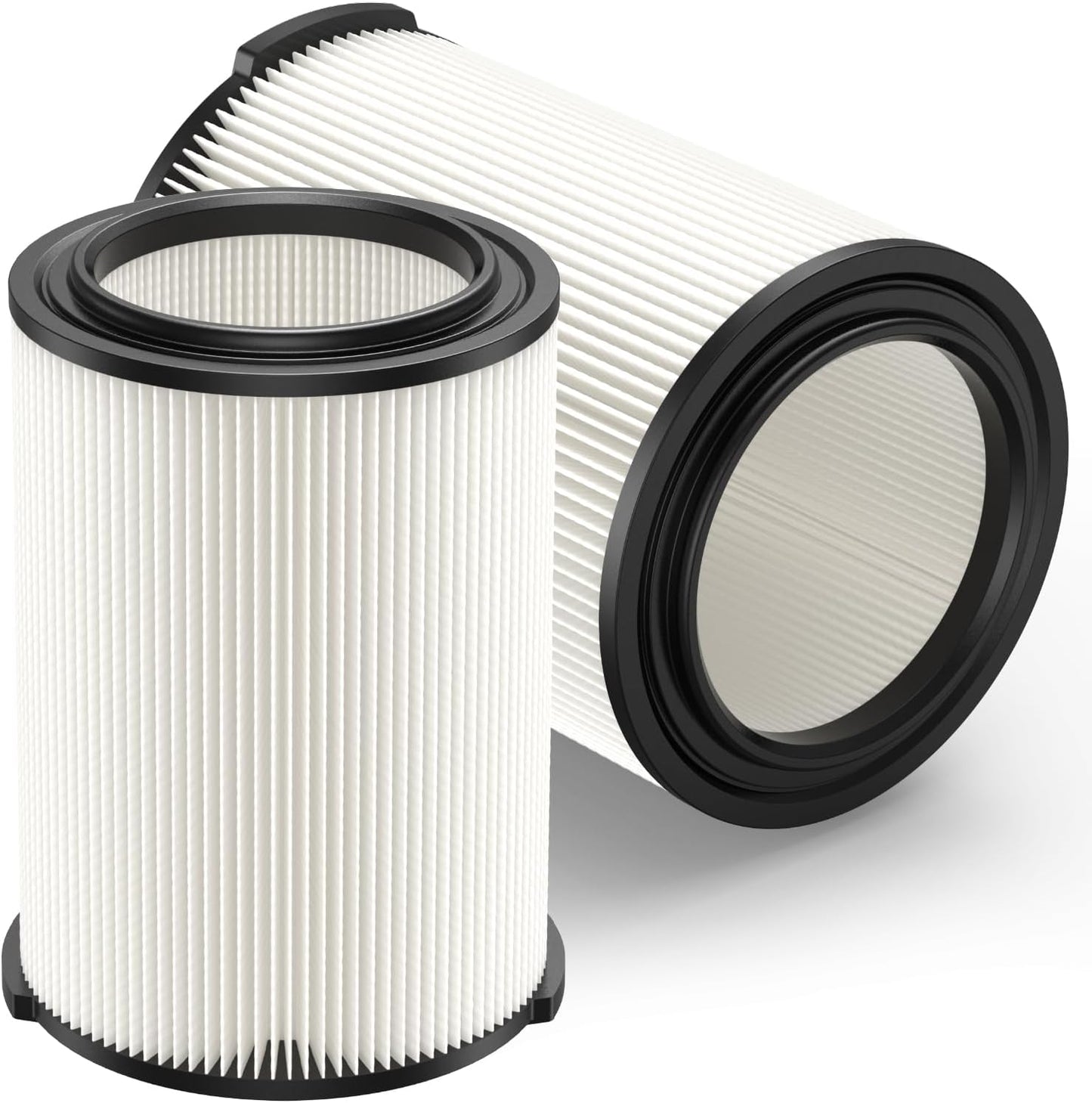 2-pack Standard Wet/dry Vac VF4000 Replacement Filter, Compatible with RIDGID Vacs 5-20 Galls Vacuum Cleaner V1258-DP02-C-1040