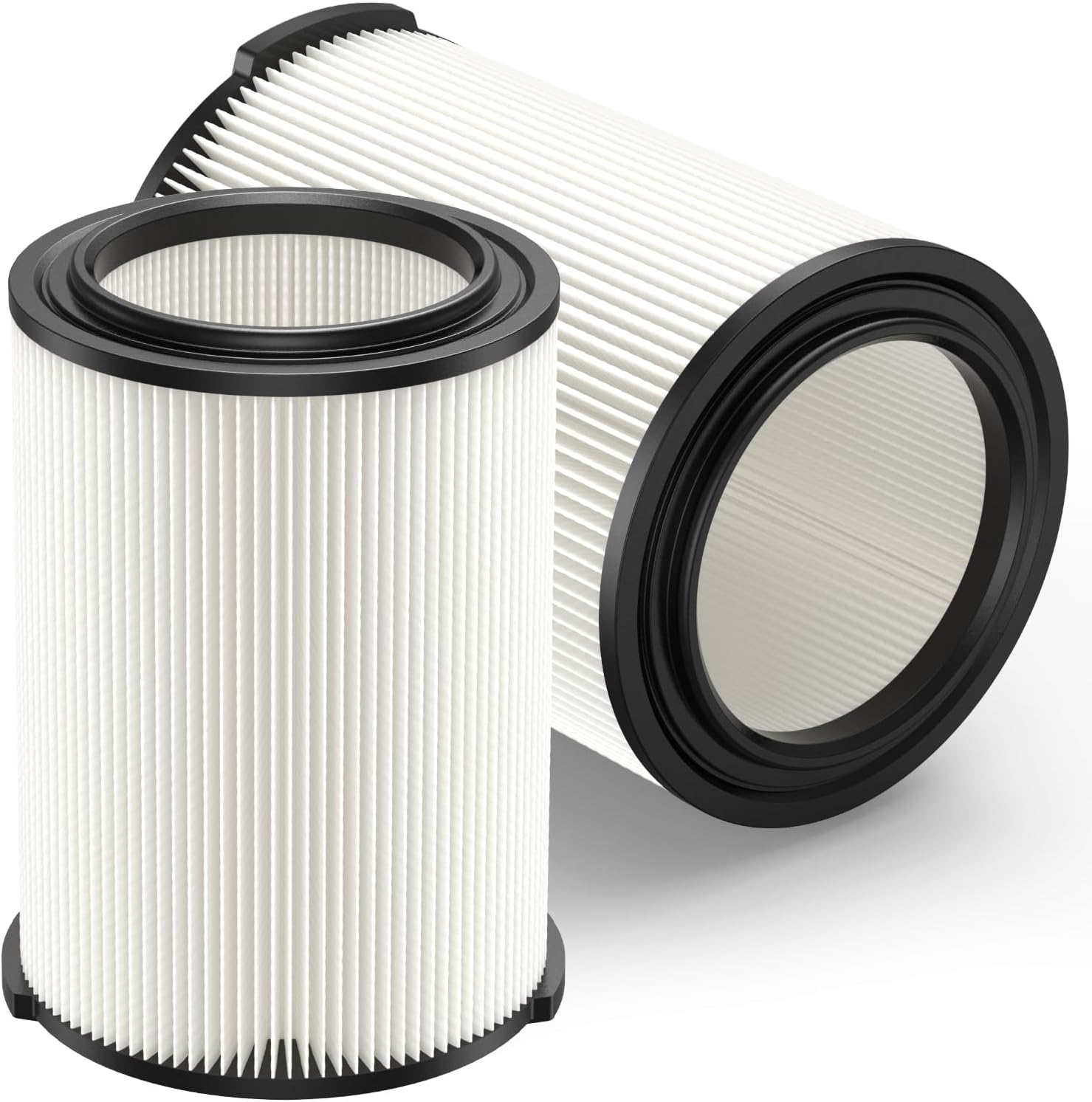 2-pack Standard Wet/dry Vac VF4000 Replacement Filter, Compatible with RIDGID Vacs 5-20 Galls Vacuum Cleaner V1258-DP02-C-1040