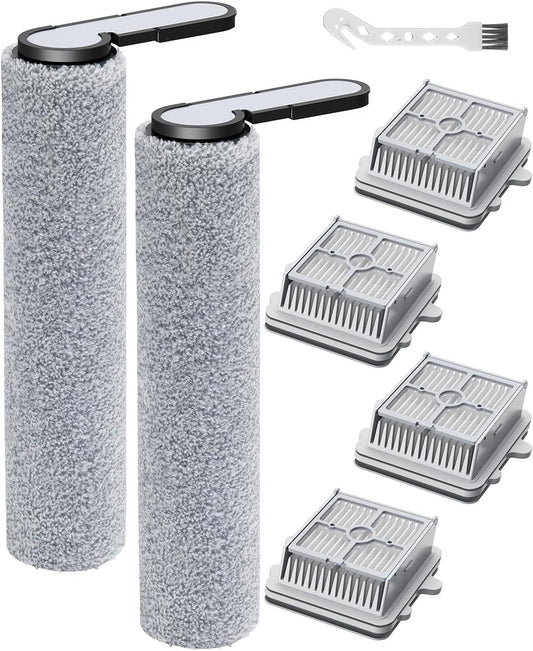 F25 Brush Roll and HEPA Filter Replacement Kit Accessories Compatible with Roborock F25/F25 ACE/F25 ALT/F25 V1258-DP02-C-1045