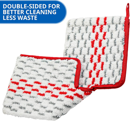 6 Pack Washable Microfiber Spray Mop Refills Compatible with O-Cedar ProMist MAX Spray Replacement Mop Pads V1258-DP02-C-1046