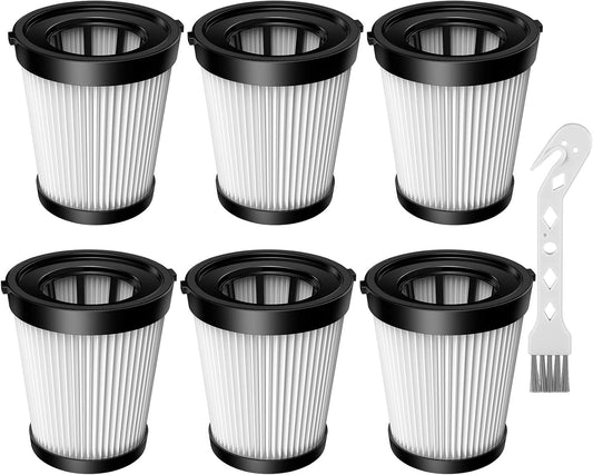 6 Pack FSV001 HEPA Filter Compatible with Fabuletta FSV101, FSV001, Girnoor G160&G165, Afodd A300, Lubluelu V1258-DP02-C-1047