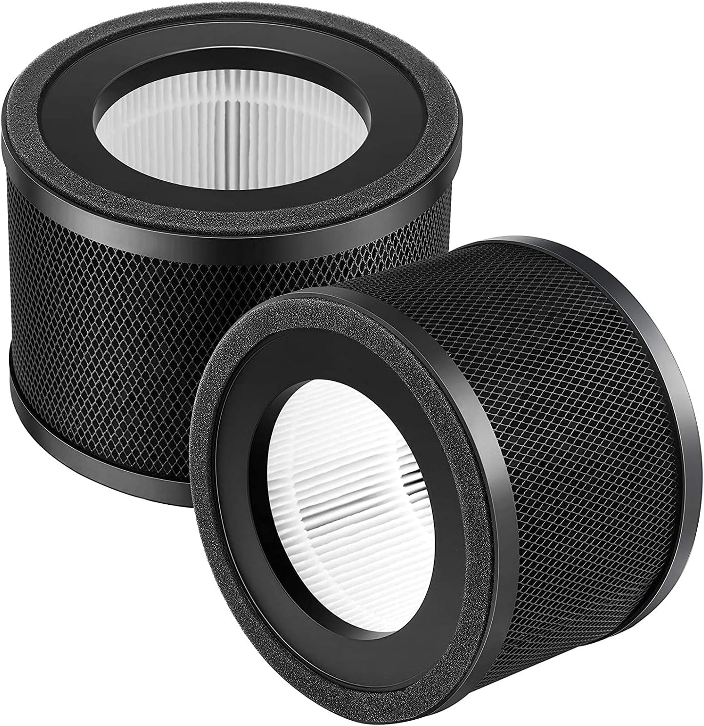 2 Pack HEPA Replacement Filter, Compatible with TaoTrics TT-AP001 and VAVA VA-EE014, 3-in-1 HEPA and V1258-DP02-C-1050