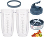 [UPGRADE] Replacement 32oz Blender Cups & Blade Part Compatible with NutriBullet 600w/900w Blender (5 Pieces) V1258-DP02-C-1064