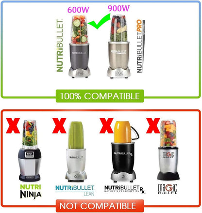 [UPGRADE] Replacement 32oz Blender Cups & Blade Part Compatible with NutriBullet 600w/900w Blender (5 Pieces) V1258-DP02-C-1064