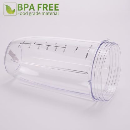 [UPGRADE] Replacement 32oz Blender Cups & Blade Part Compatible with NutriBullet 600w/900w Blender (5 Pieces) V1258-DP02-C-1064