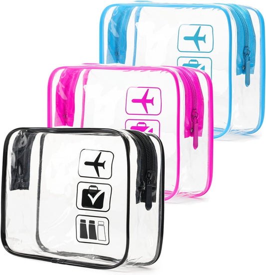 TSA Approved Toiletry Bag Luggage Tag, Perfect Size to fit in Your Carry- Luggage for Travel or Vacatis. V1258-DP02-C-1075