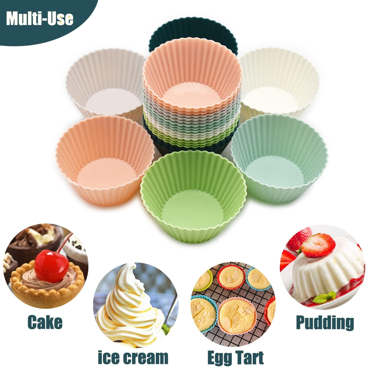 Cupcake Liners Standard Baking Cups Muffin Paper Cases V1258-DP02-C-1077
