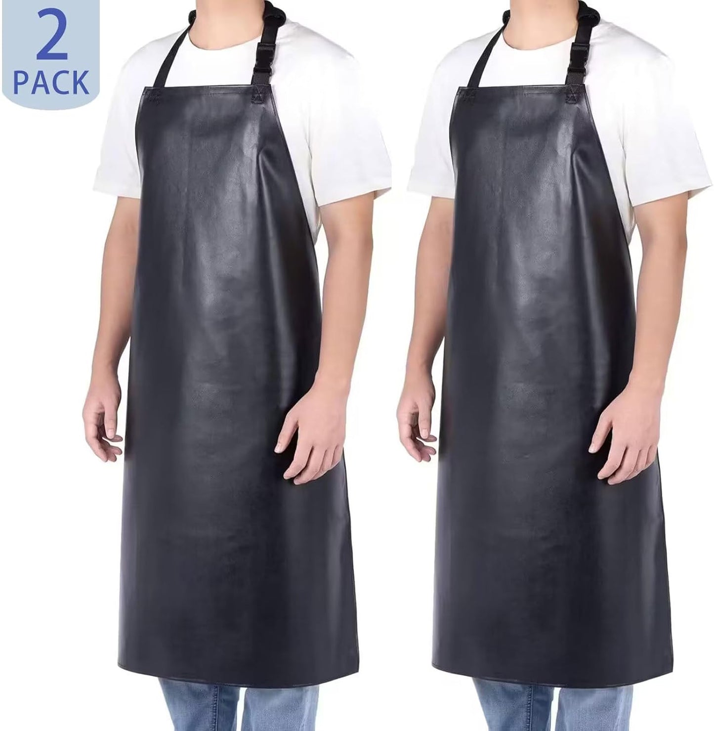 Waterproof Rubber Vinyl Apr for Unisex Adult, Adjustable, Lightweight, Chemical Resistant Extra Lg Work Apr V1258-DP02-C-1078