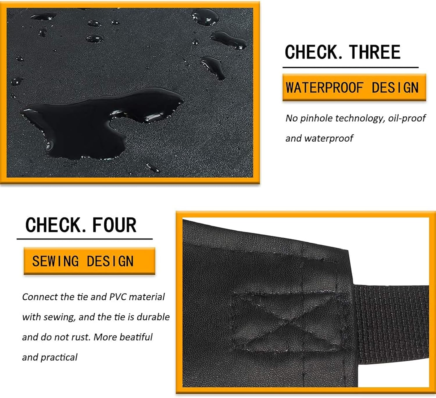Waterproof Rubber Vinyl Apr for Unisex Adult, Adjustable, Lightweight, Chemical Resistant Extra Lg Work Apr V1258-DP02-C-1078