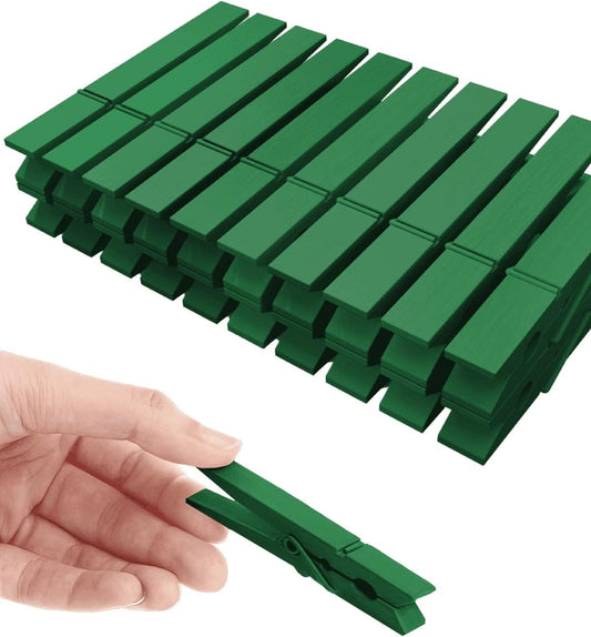 Clothes Pins, Red Green Wooden Clothespins for Arts and Crafts, Wreath, Strg Grip Close Pins Birchwood Clips V1258-DP02-C-1085