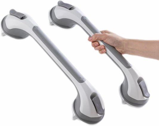 Grab Bars for Bathtubs and Showers 2 Pack Sucti Grab Bar, Heavy Duty Shower Handle Removable Bath Handrails V1258-DP02-C-1094