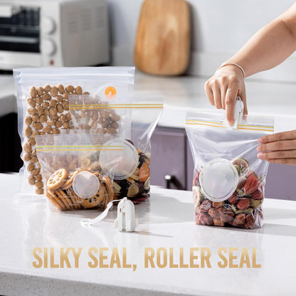 Plastic Heavy Rolling Slide Clip Seal Grip Air Tight Accessories for Vacuum Storage Space Saver Bags V1258-DP02-C-1097