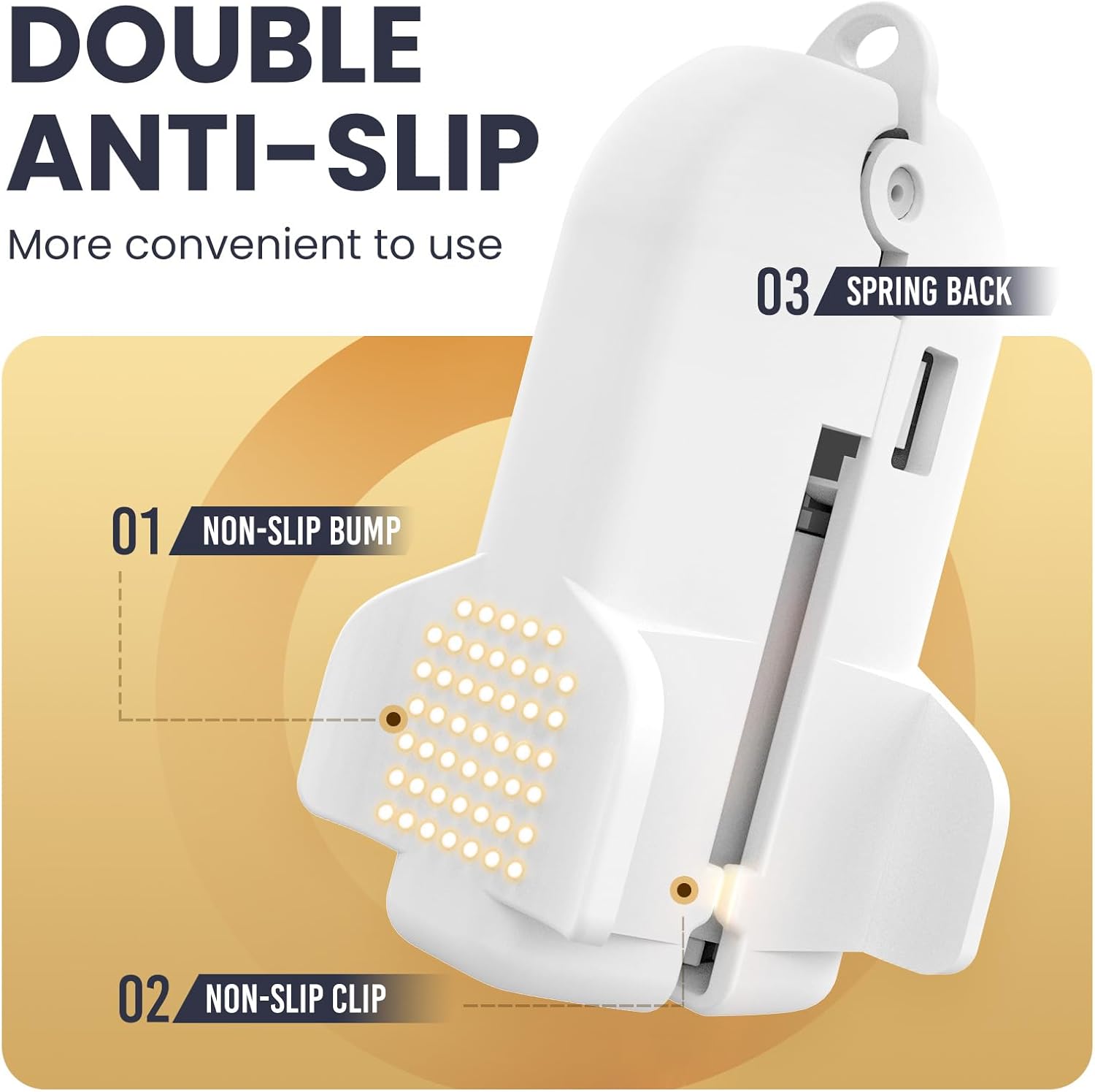 Plastic Heavy Rolling Slide Clip Seal Grip Air Tight Accessories for Vacuum Storage Space Saver Bags V1258-DP02-C-1097