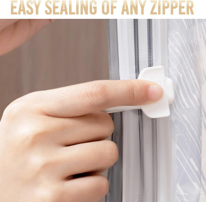 Plastic Heavy Rolling Slide Clip Seal Grip Air Tight Accessories for Vacuum Storage Space Saver Bags V1258-DP02-C-1097