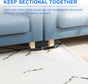 4 Pack Sectional Couch Connectors for Sliding Sofas, Non Slip Sectional Sofa Locks, Universal Sectional Couch V1258-DP02-C-1116