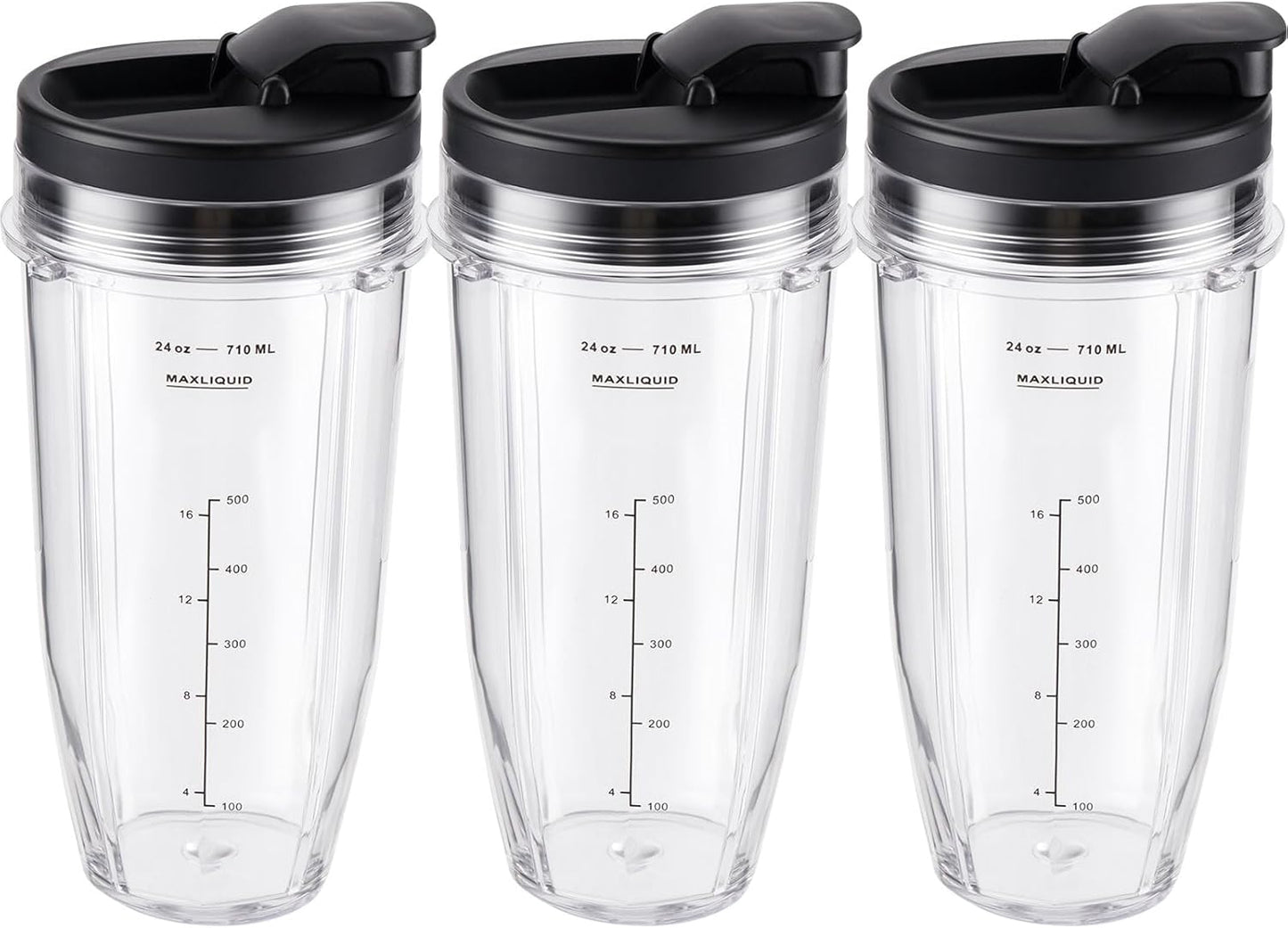 Ninja Blender Cups Replacement 24oz - Compatible with Ninja BN401, BL450, BL456, BL480, BL2012, BN751, BN801, V1258-DP02-C-112