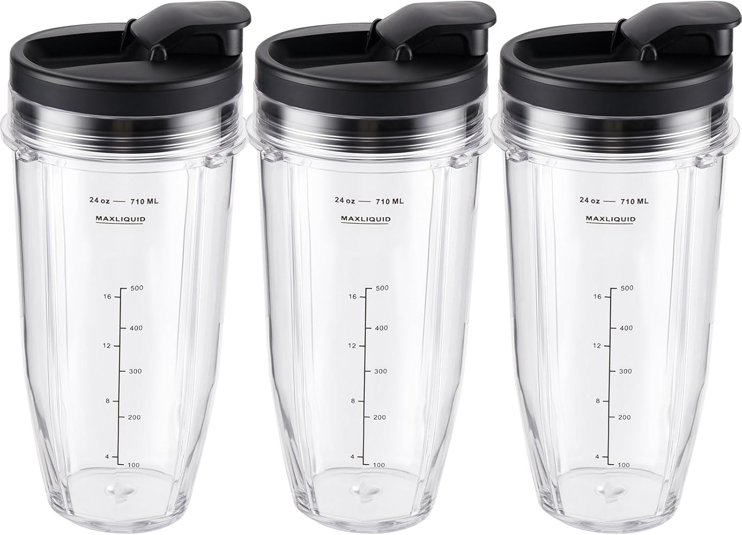Ninja Blender Cups Replacement 24oz - Compatible with Ninja BN401, BL450, BL456, BL480, BL2012, BN751, BN801, V1258-DP02-C-112