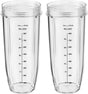 Replacement Part for Nutri Ninja Blender 2-Pack 32oz Replacement Cups Compatible with Nutri Ninja Auto-iQ V1258-DP02-C-113
