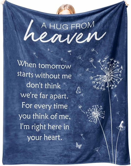 Sympathy Gifts for Loss of Loved One, Soft Flannel Memorial Blanket, Bereavement Gift Idea, Grief Sorry for V1258-DP02-C-1139
