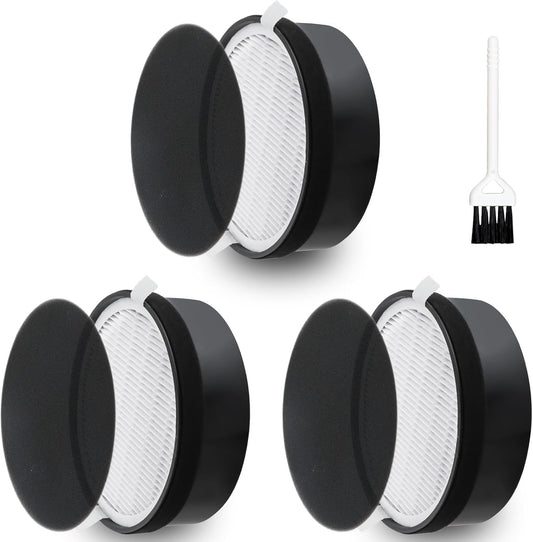 LV-H132 Filter Replacement for LEVOIT Air Puri-fier LV-H132-RF, 3-in-1 True HEPA and Activated Carbon V1258-DP02-C-1188