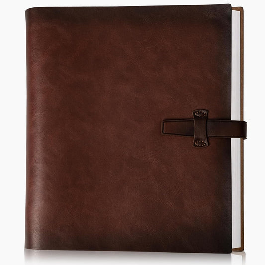 Photo Album 4x6 200 Photos, Genuine Leather Photo Albums with Writing Space with 30 Writing Paper, Travel V1258-DP02-C-1196