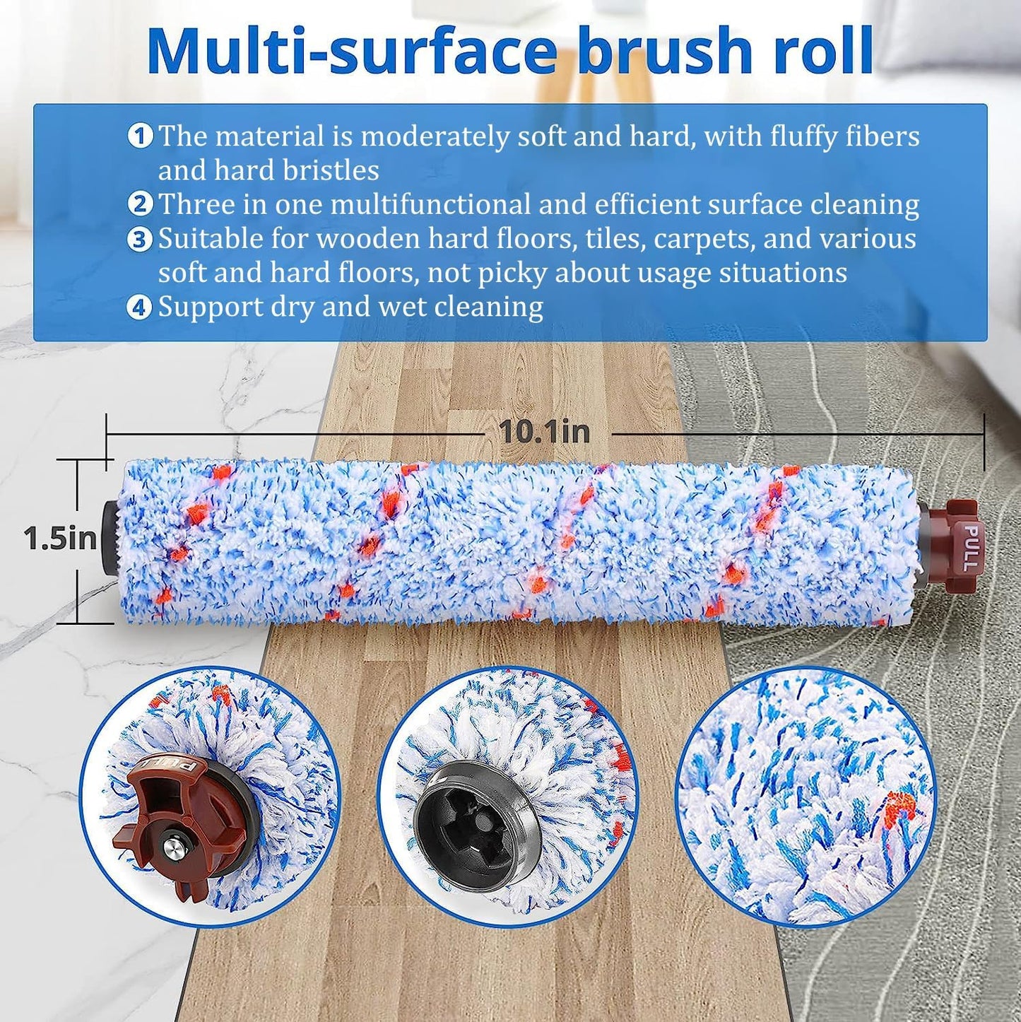 Filter Brush Replacement Compatible with Bissell CrossWave V1258-DP02-C-1202